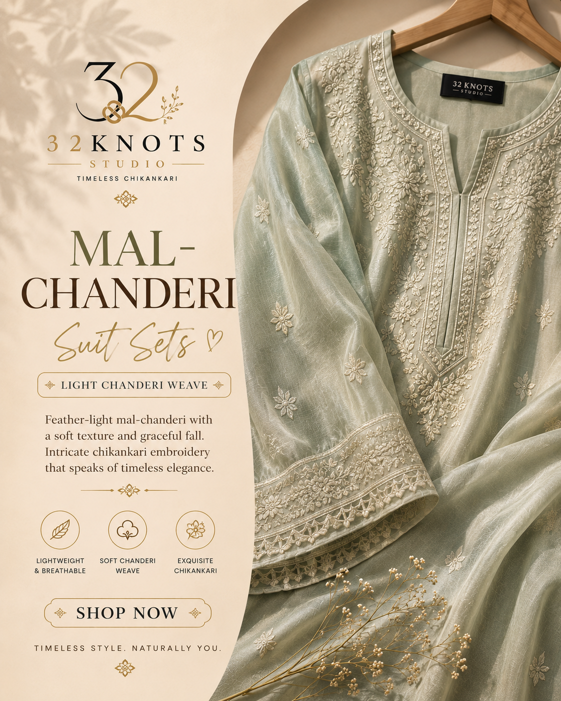 Mal-Chanderi Suit Sets