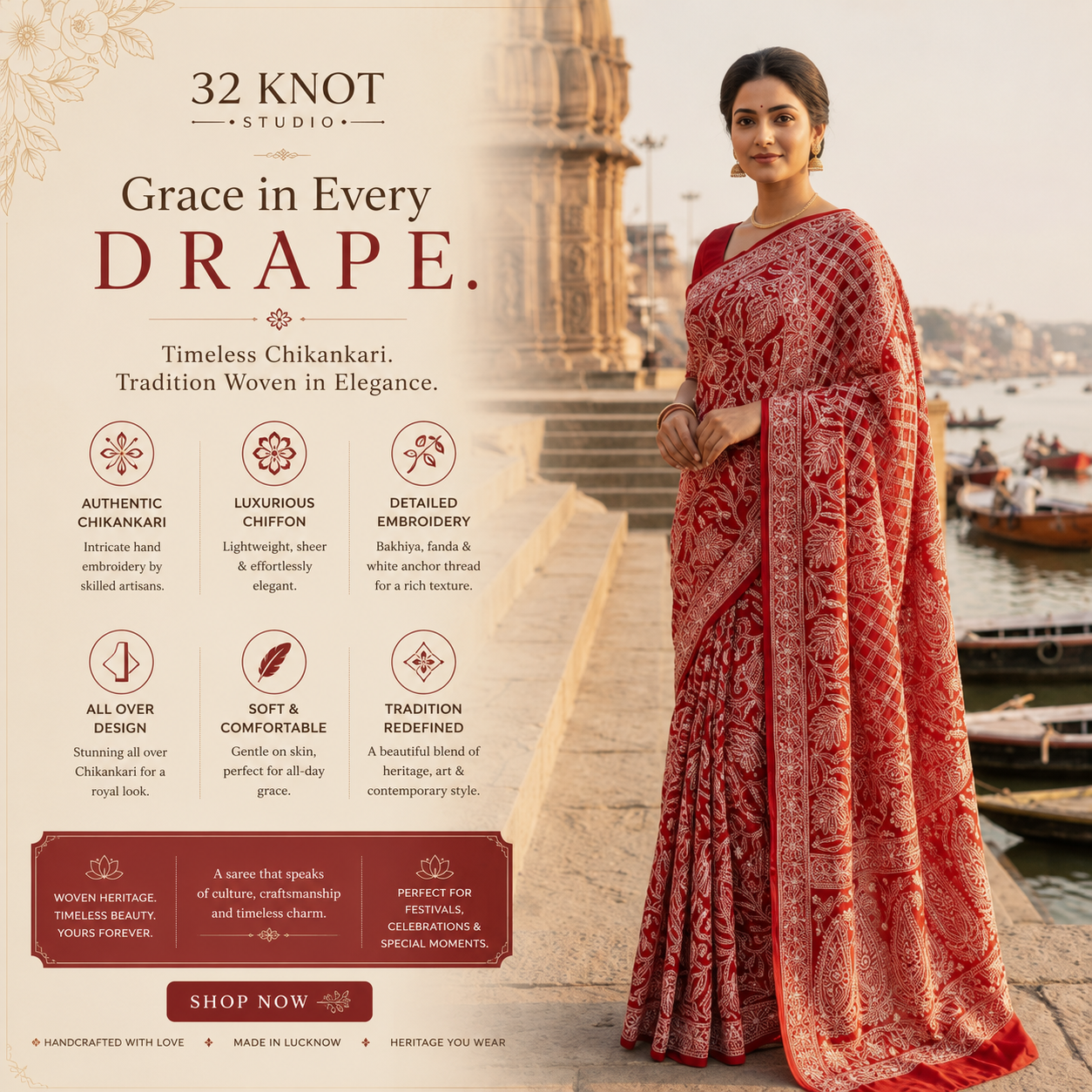 32knotstudio.com saree collection