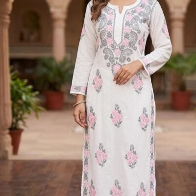 White Cotton Kurta