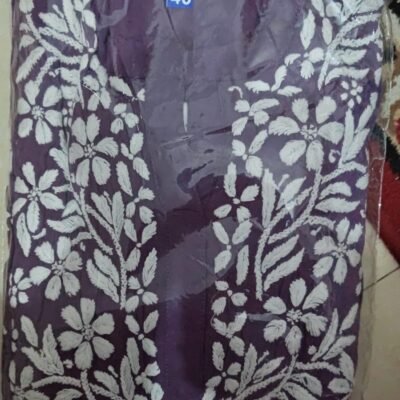 Purple Muslin Kurta